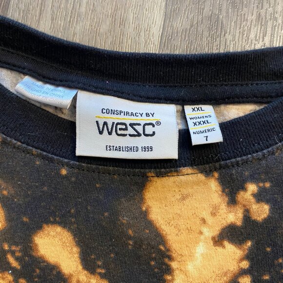Conspiracy by WESC Bleach Dyed Tee Shirt Men's Size XXL - Picture 3 of 6